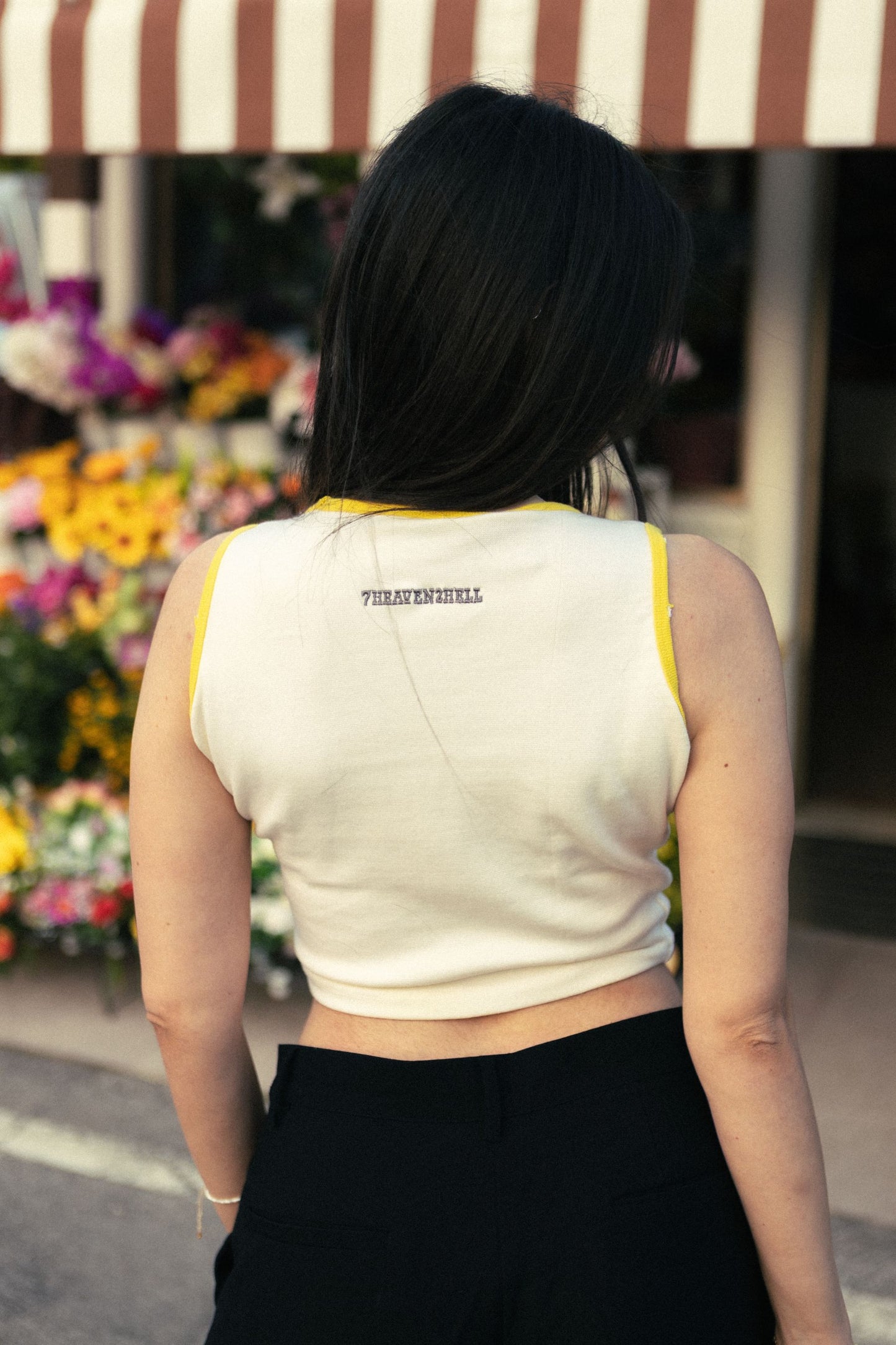 Racer Crop Top White