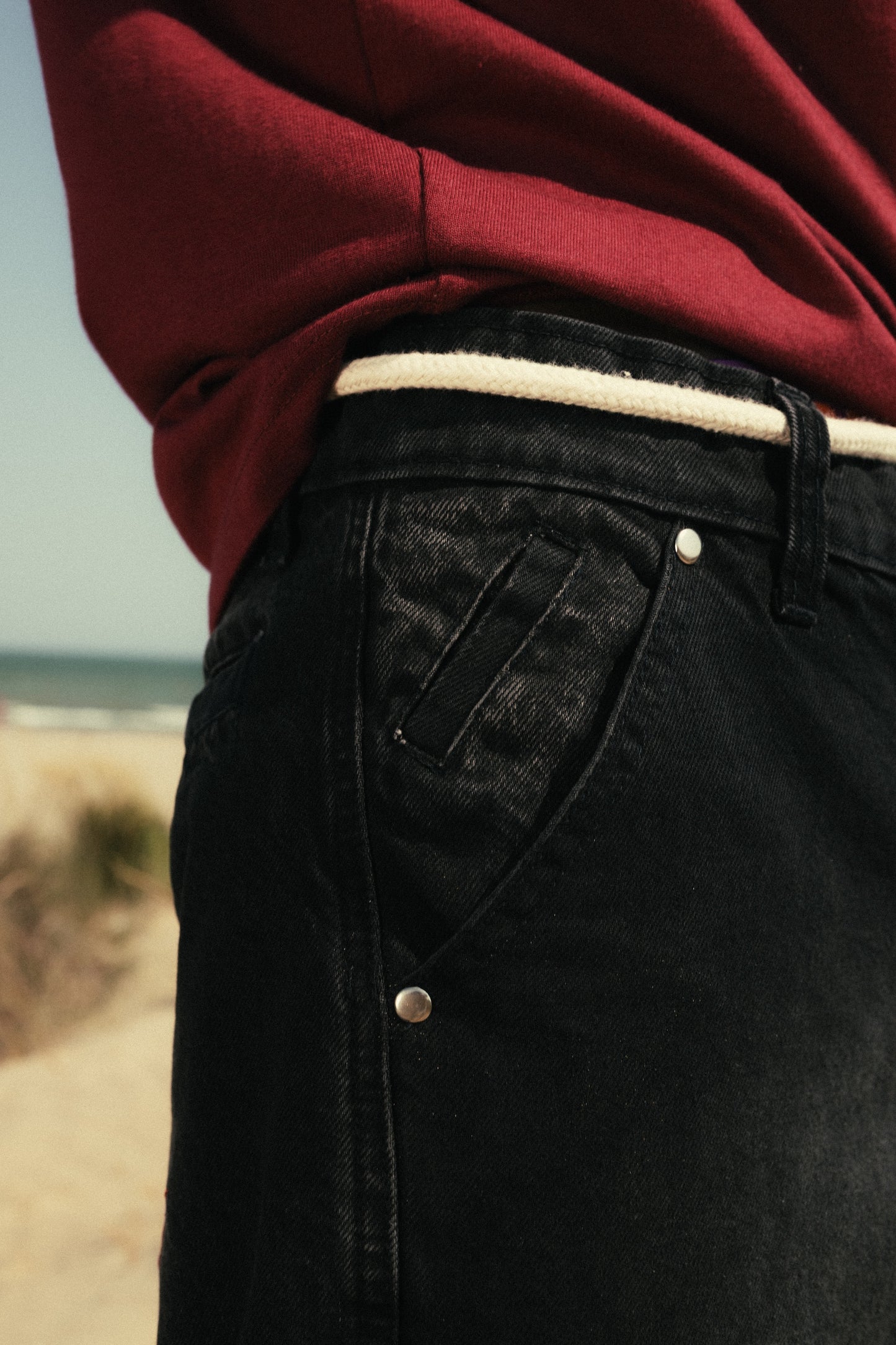 Jorts Washed Black Denim