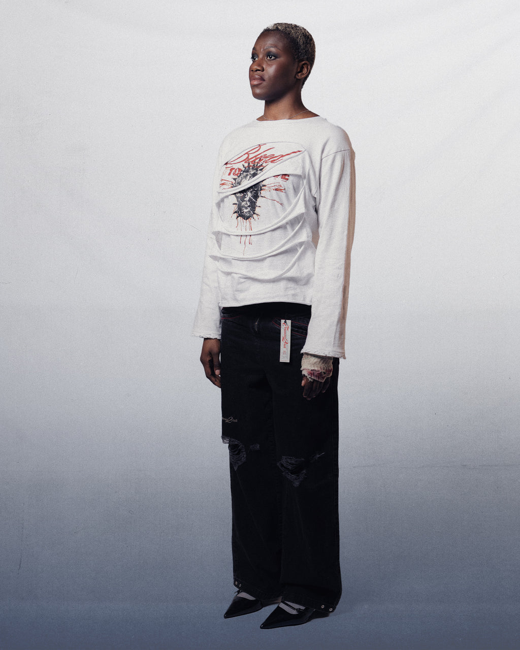 LONGSLEEVE DOUBLE LAYER WHITE