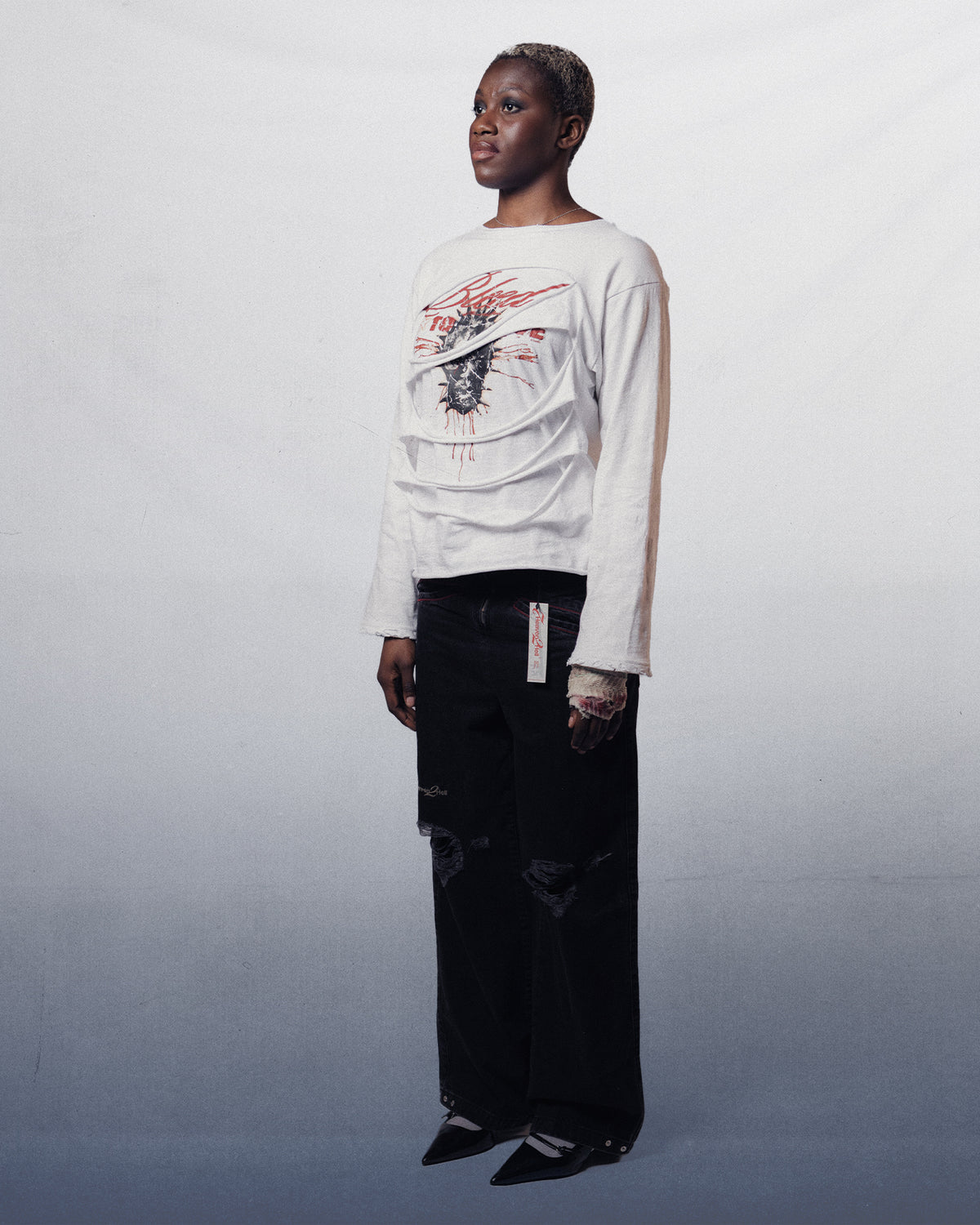 LONGSLEEVE DOUBLE LAYER WHITE