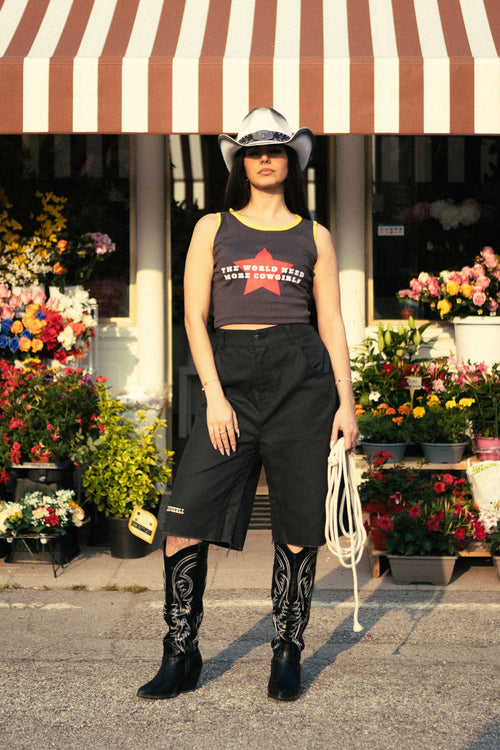 Cowboy jorts black