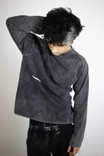 Longsleeve Basic Washed Black