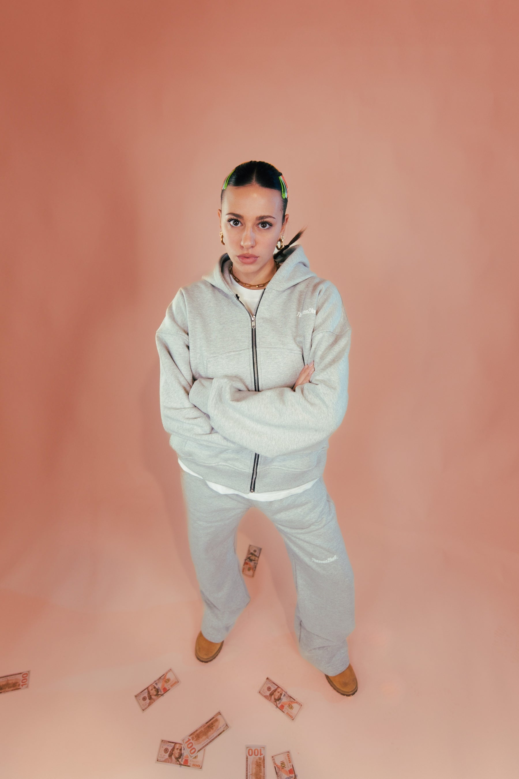Zip Hoodie Grey