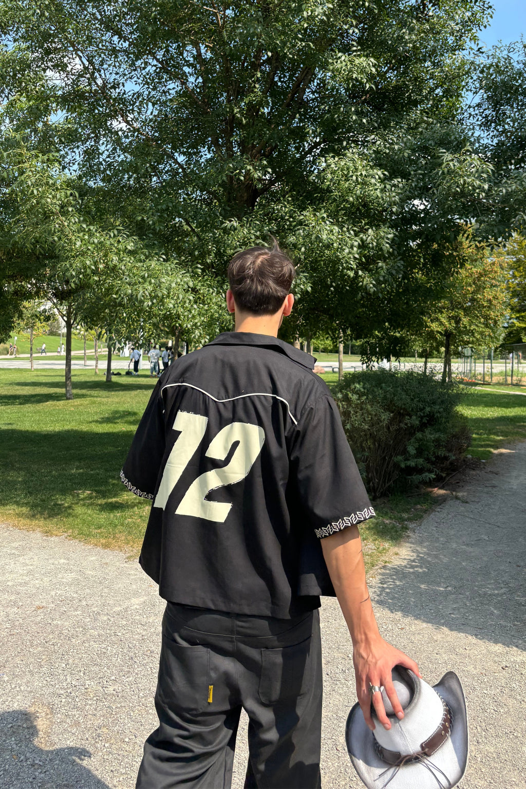 Popeline shirt black