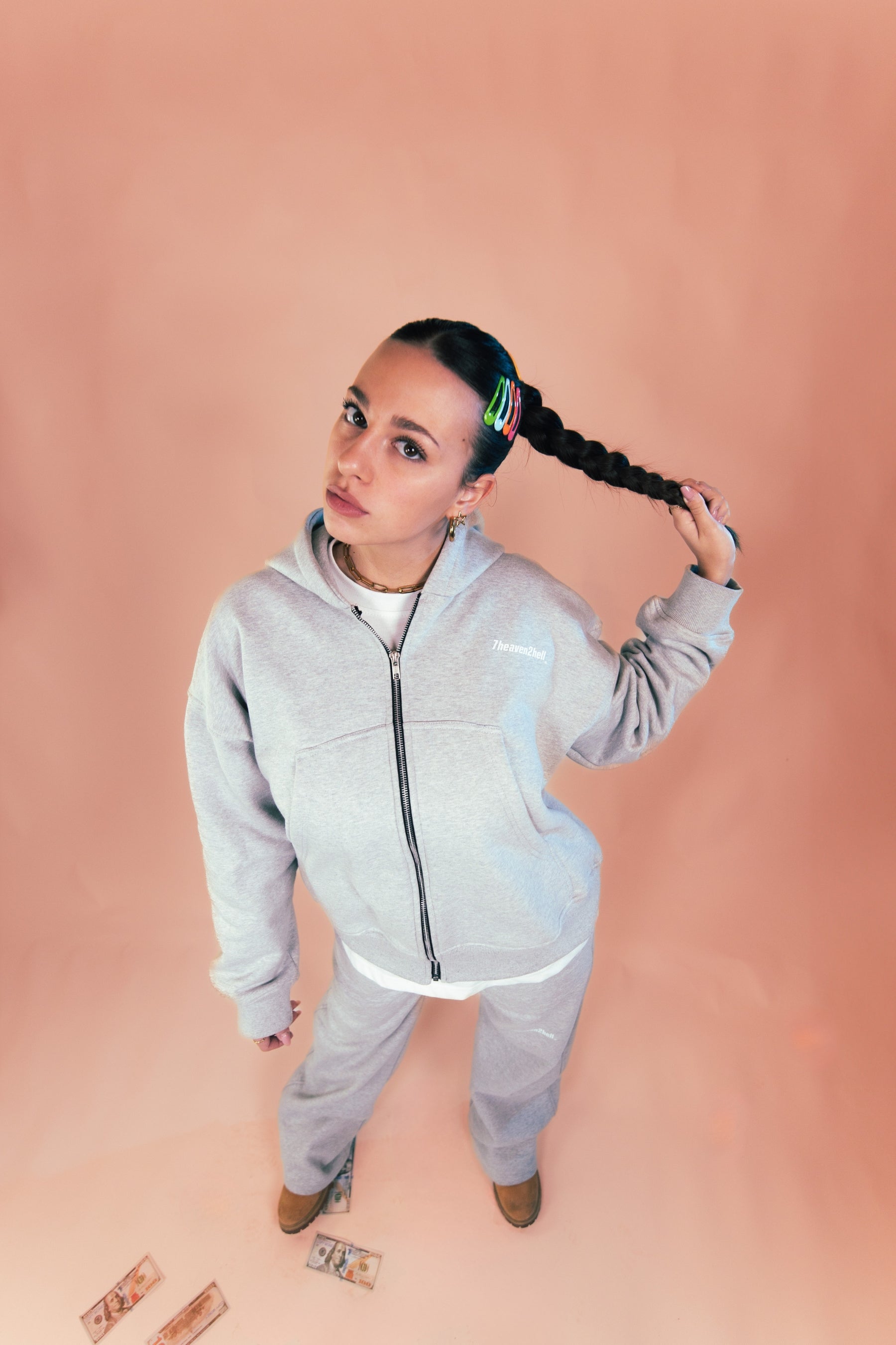 Zip Hoodie Grey