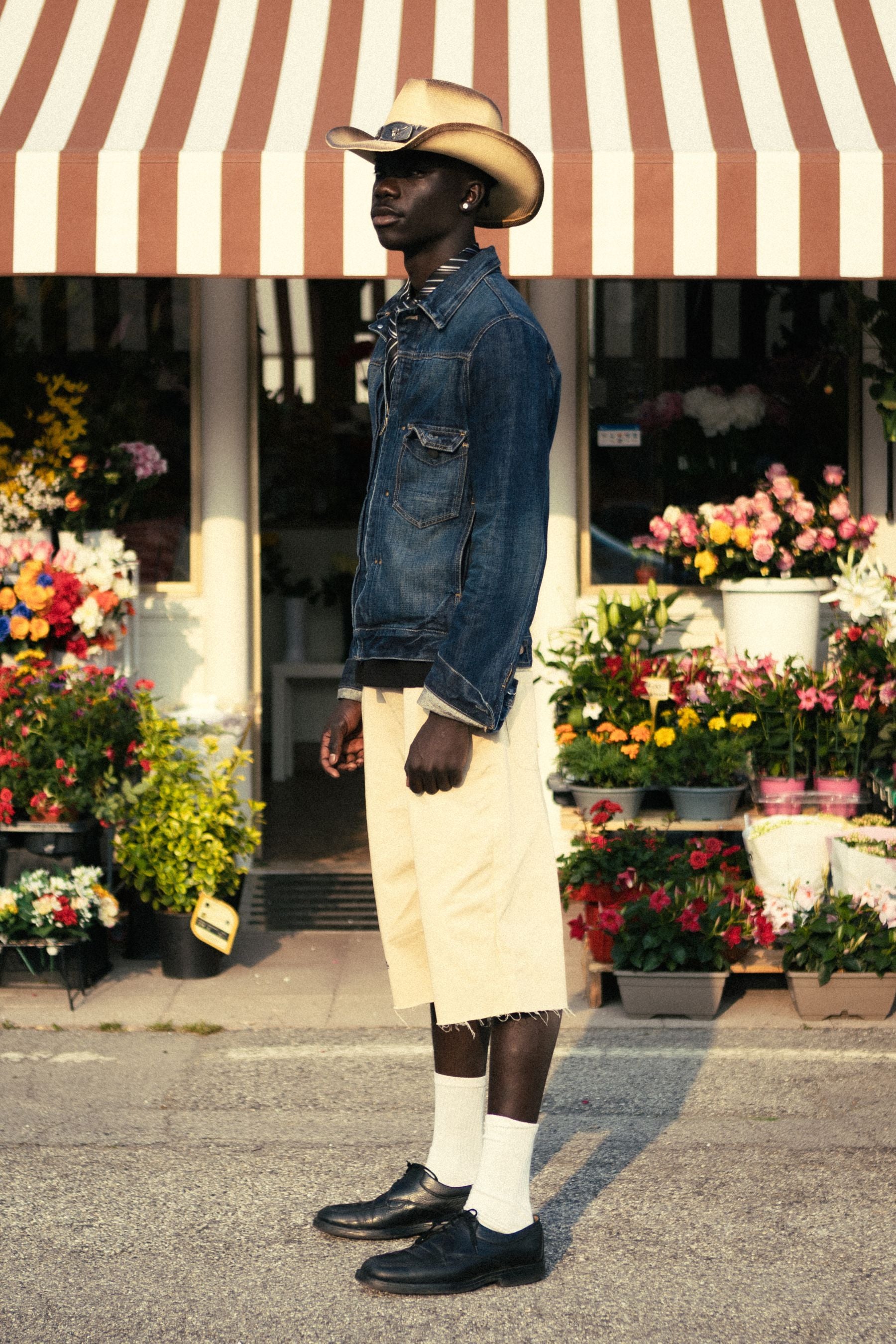 Cowboy jorts white