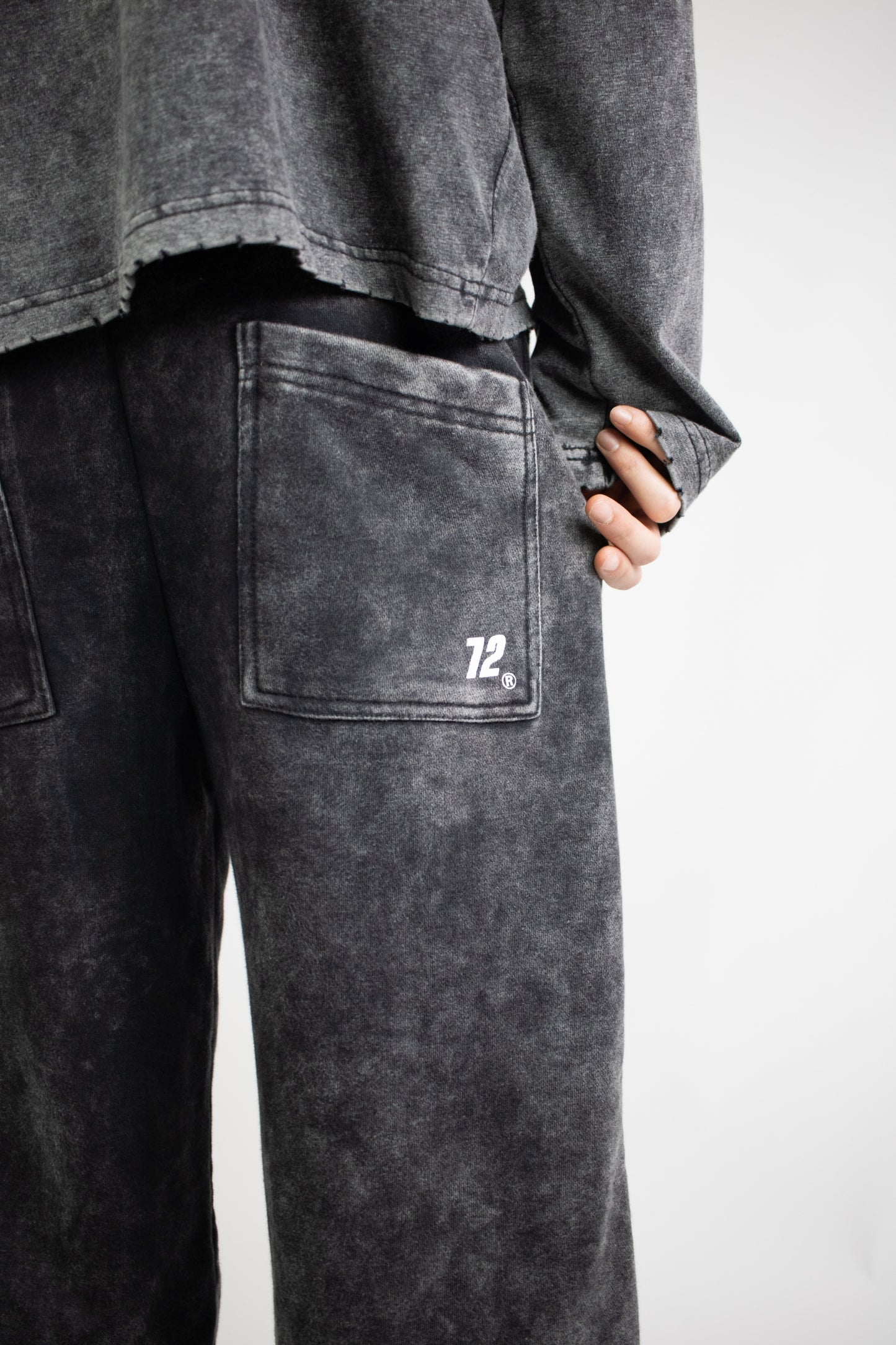 Pants Basic Washed Black