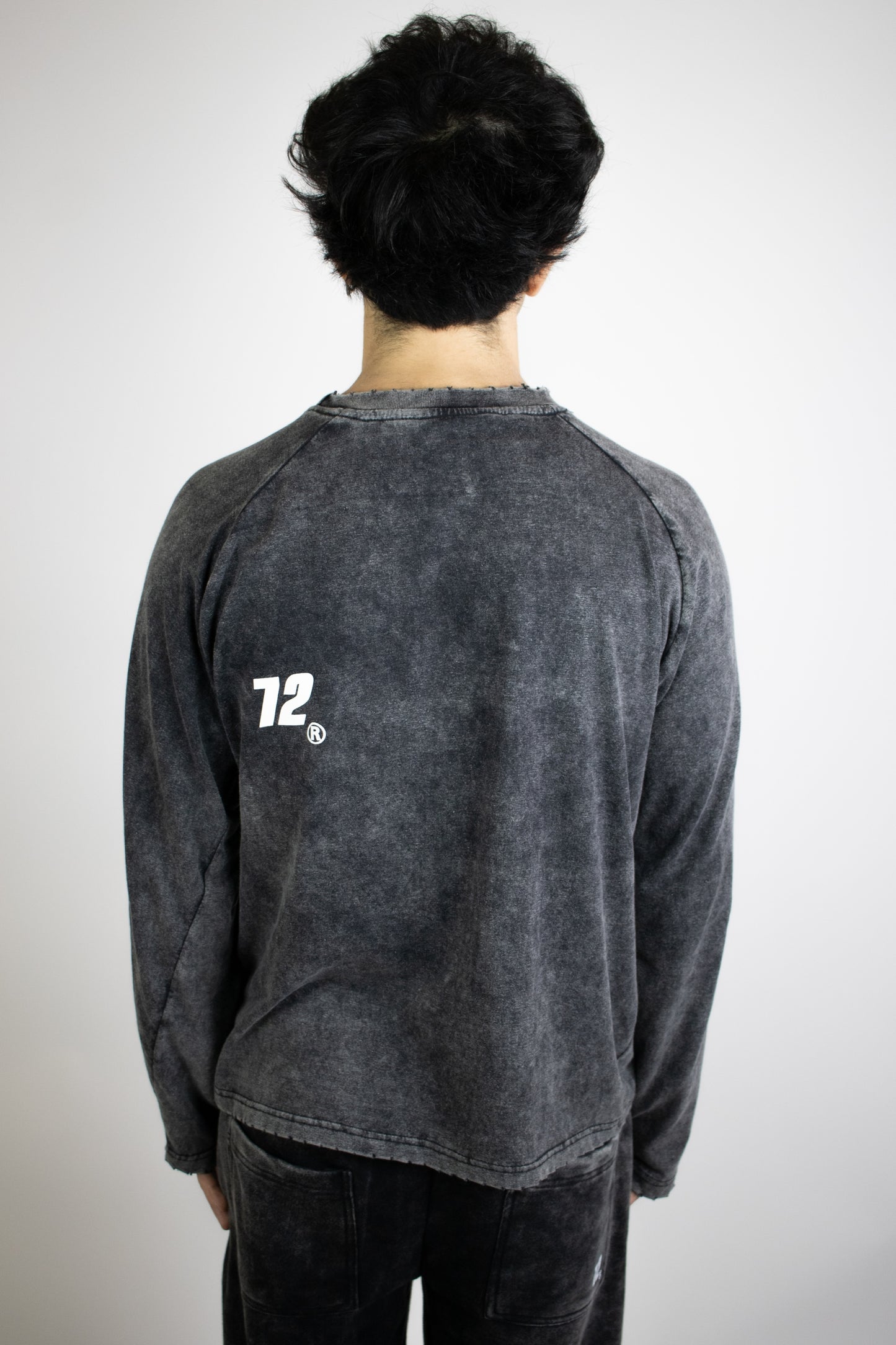 Longsleeve Basic Washed Black