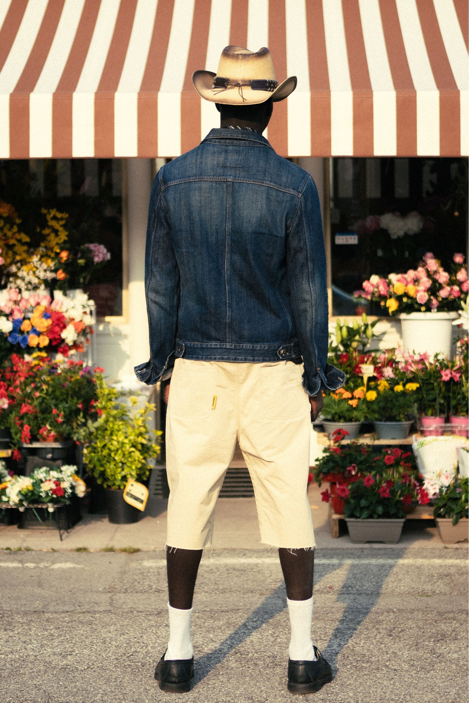 Cowboy jorts white