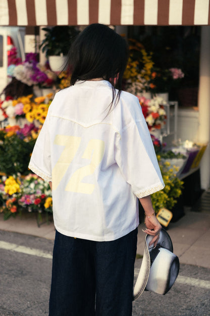 Popeline shirt white