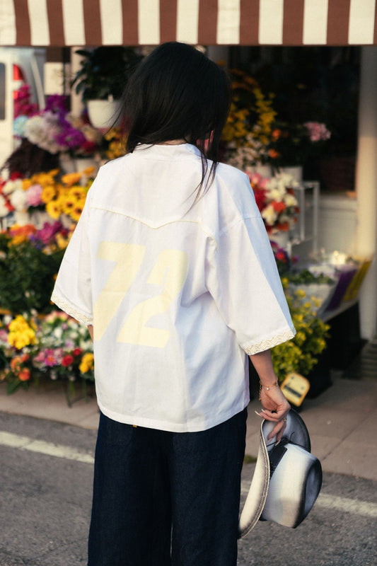 Popeline shirt white