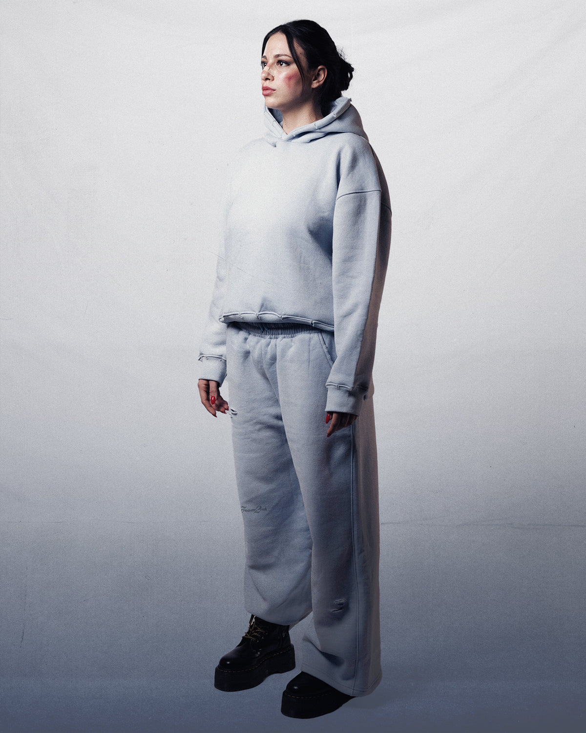HOODIE BOXY LIGHT BLUE