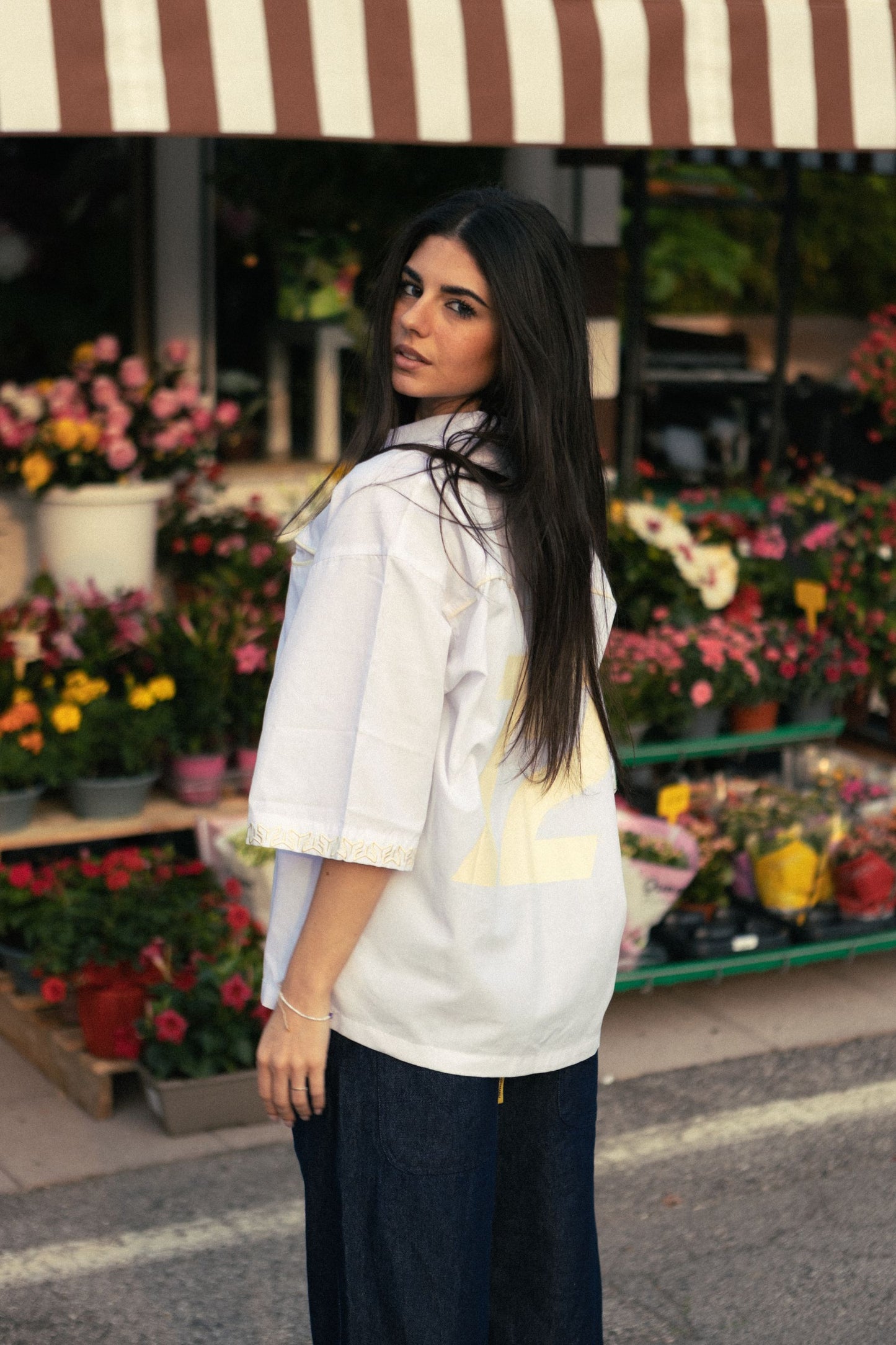 Popeline shirt white