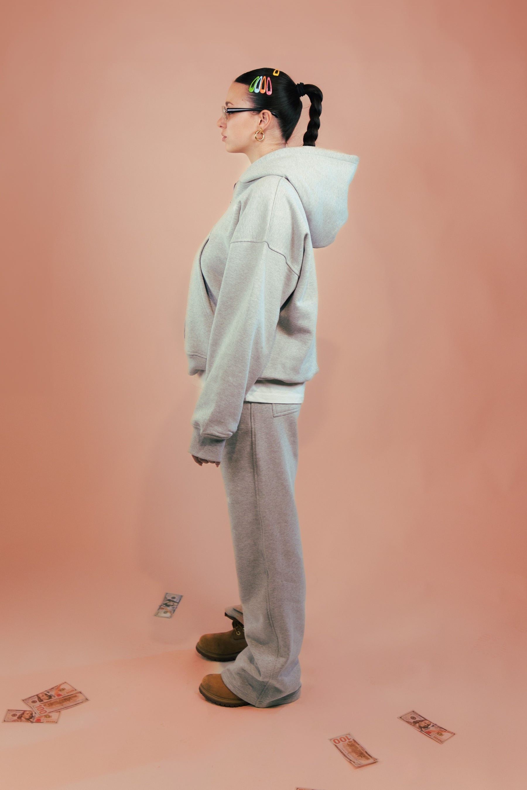 Zip Hoodie Grey