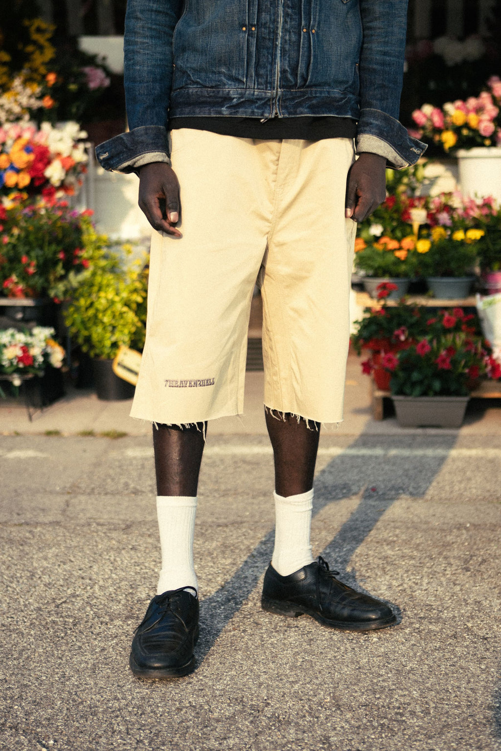 Cowboy jorts white