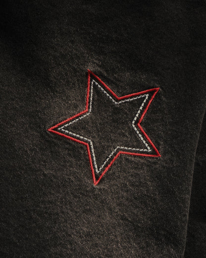 Jorts Washed Black Denim