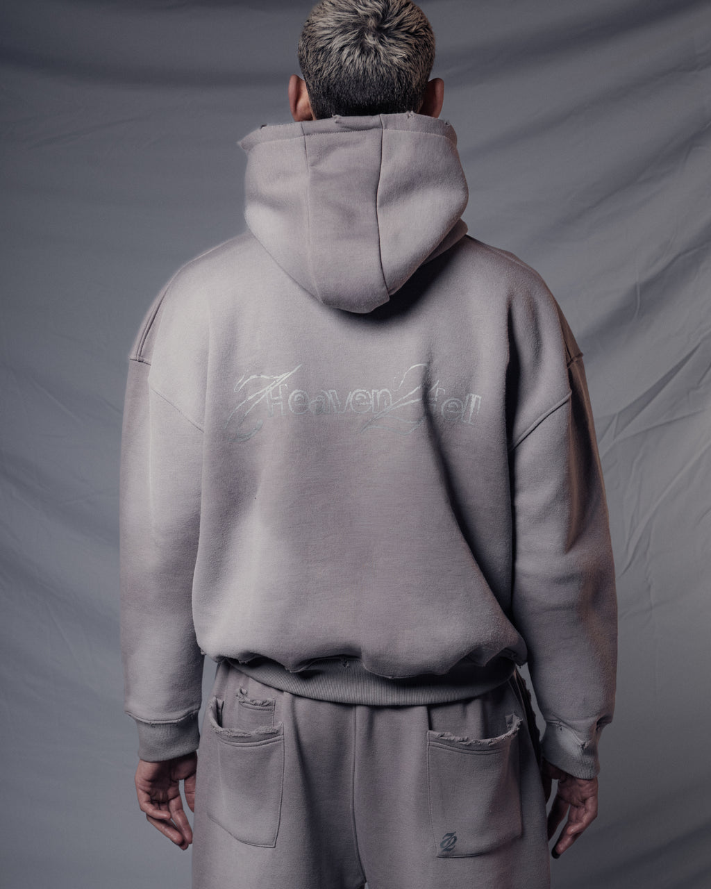 HOODIE BOXY GREY