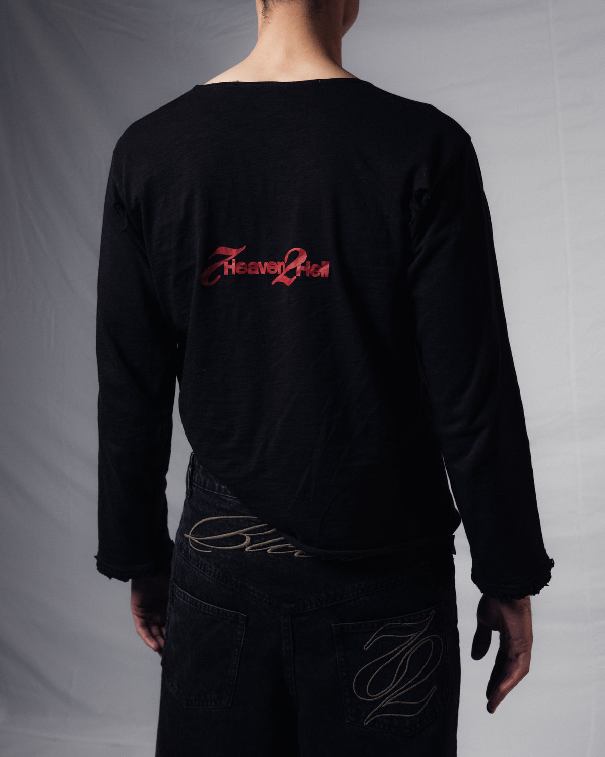 LONGSLEEVE DOUBLE LAYER BLACK