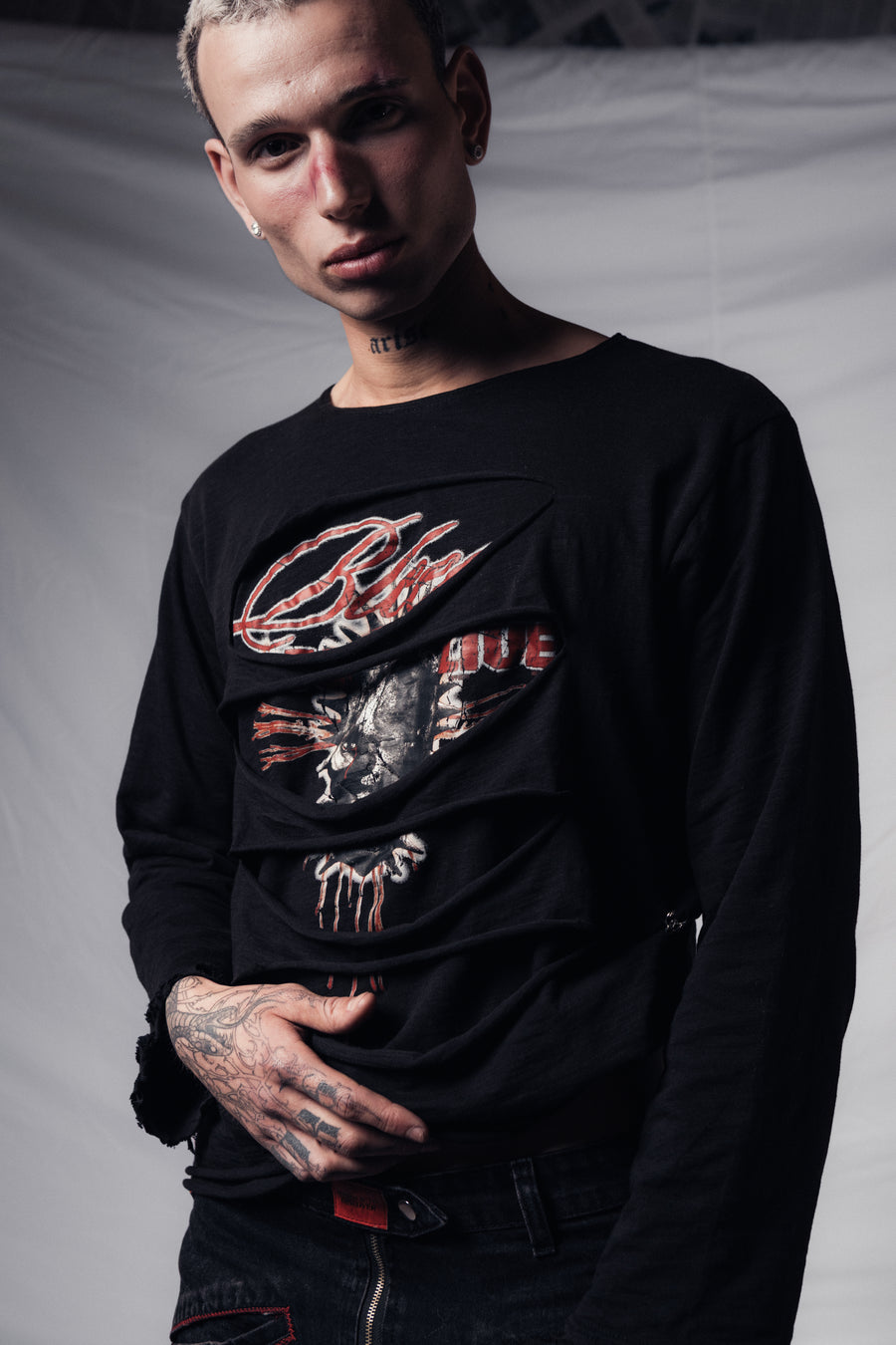 LONGSLEEVE DOUBLE LAYER BLACK