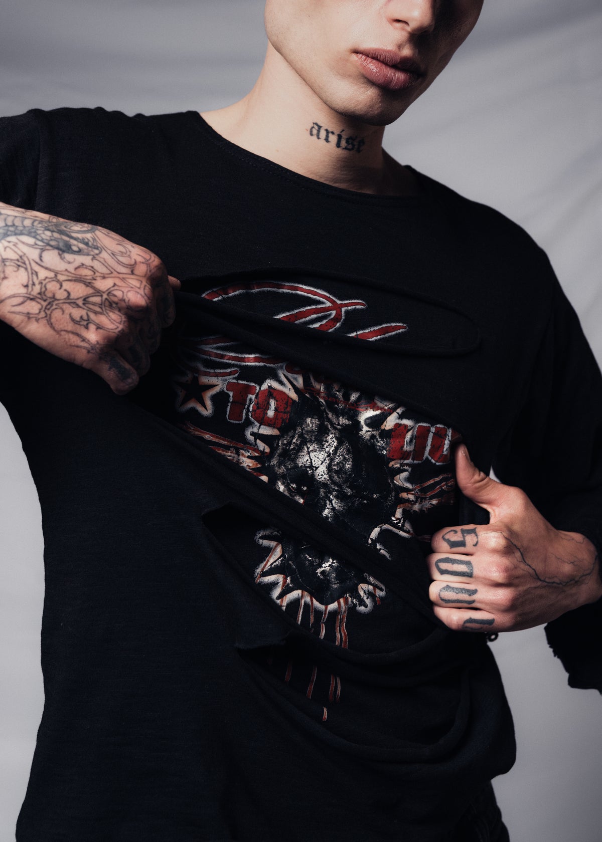 LONGSLEEVE DOUBLE LAYER BLACK