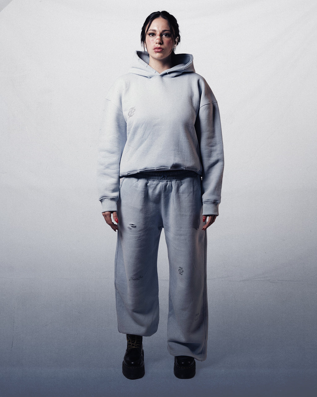 HOODIE BOXY LIGHT BLUE
