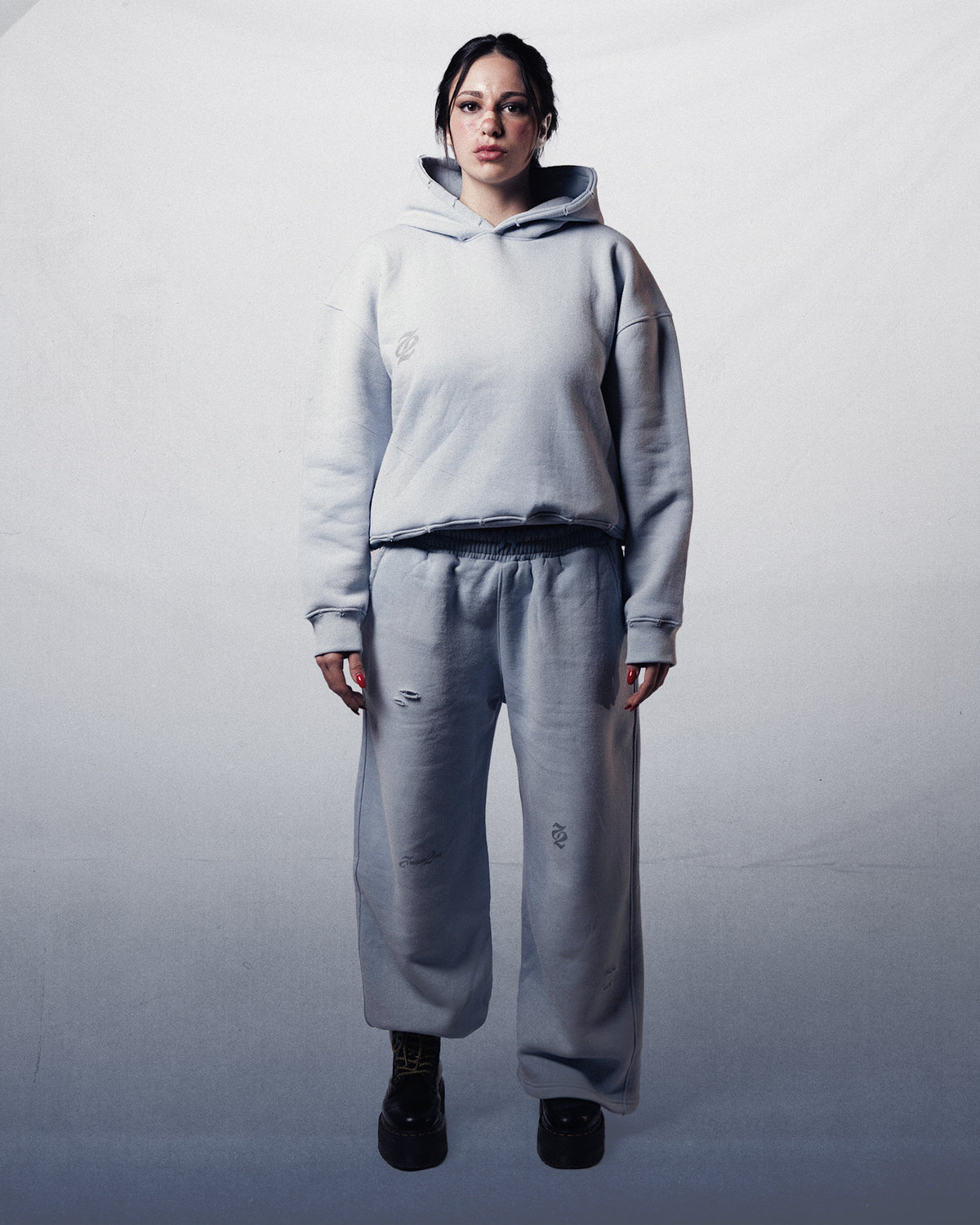 HOODIE BOXY LIGHT BLUE