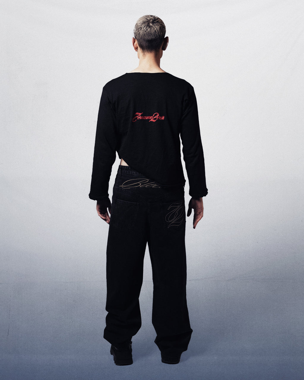 LONGSLEEVE DOUBLE LAYER BLACK