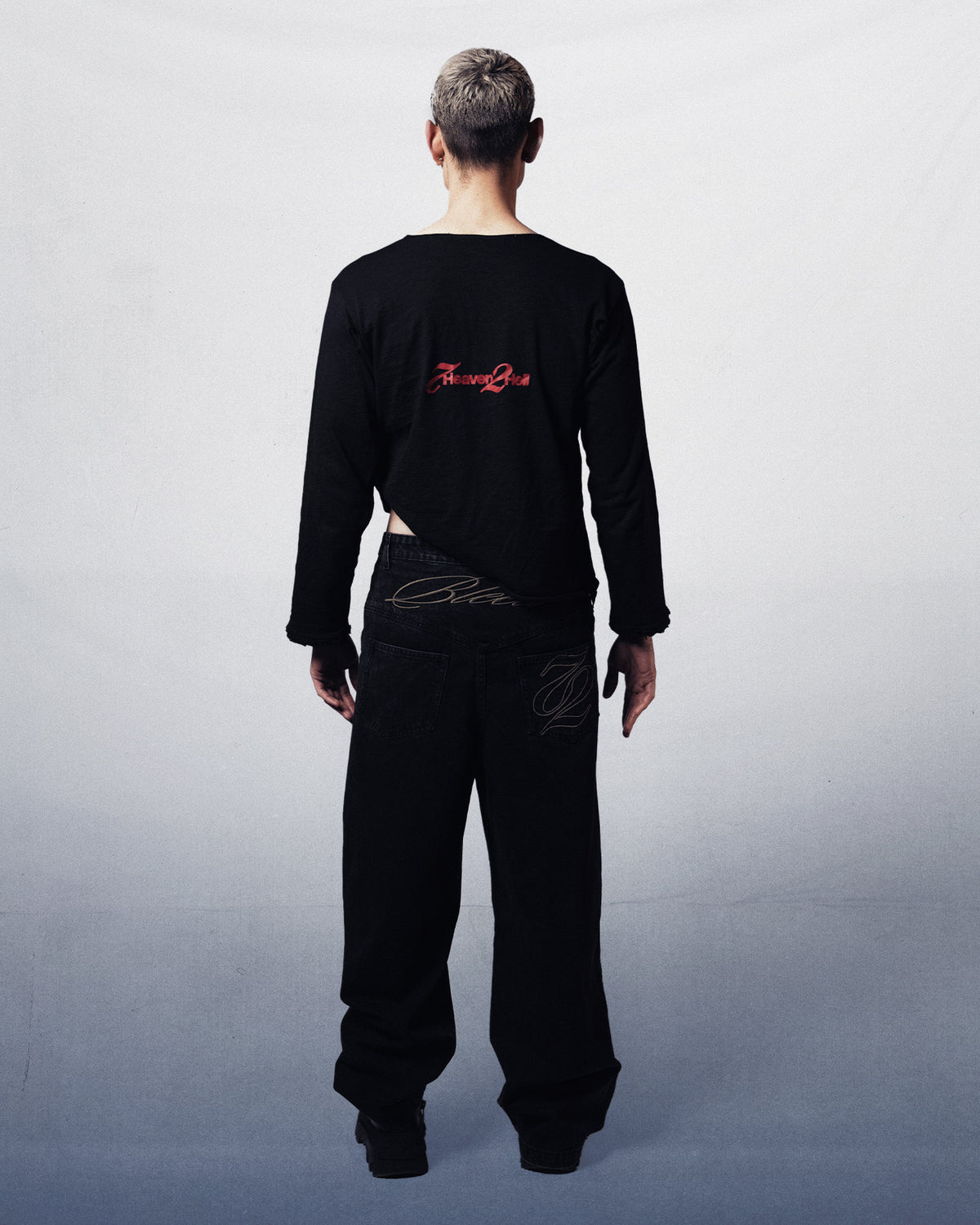 LONGSLEEVE DOUBLE LAYER BLACK
