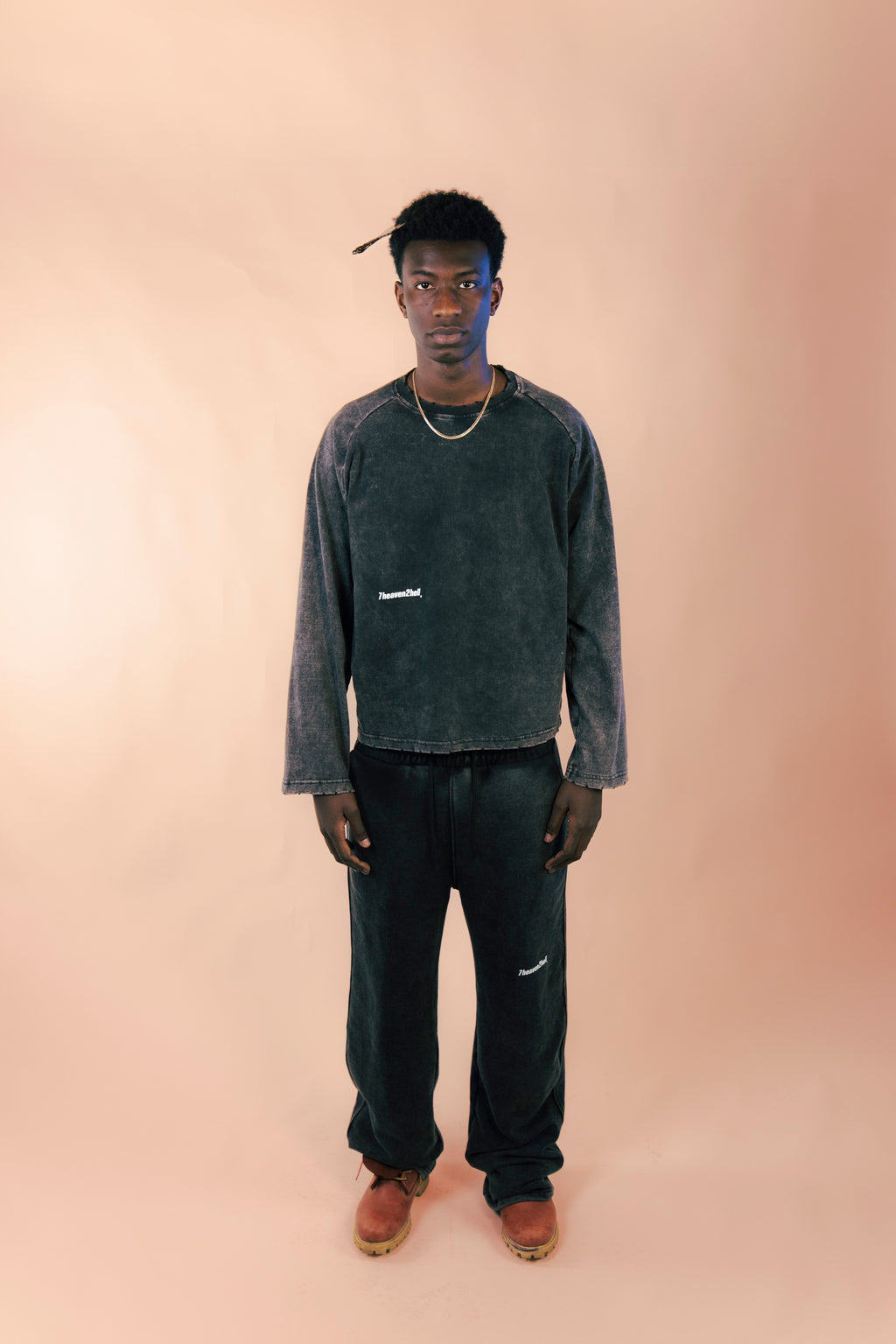 Longsleeve Basic Washed Black