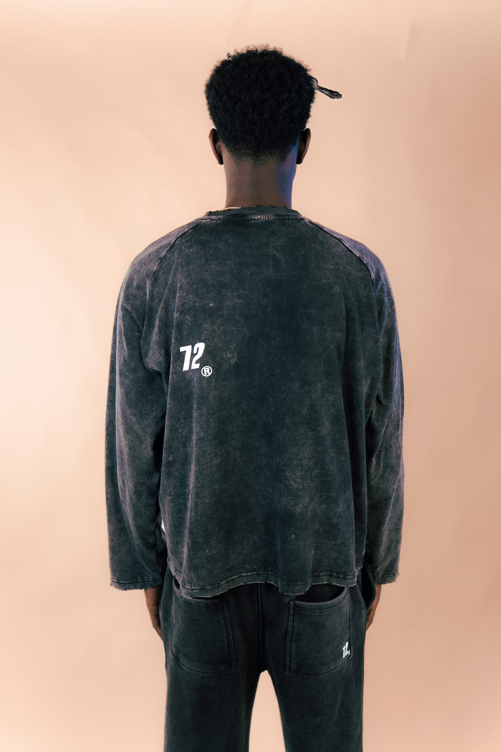 Longsleeve Basic Washed Black