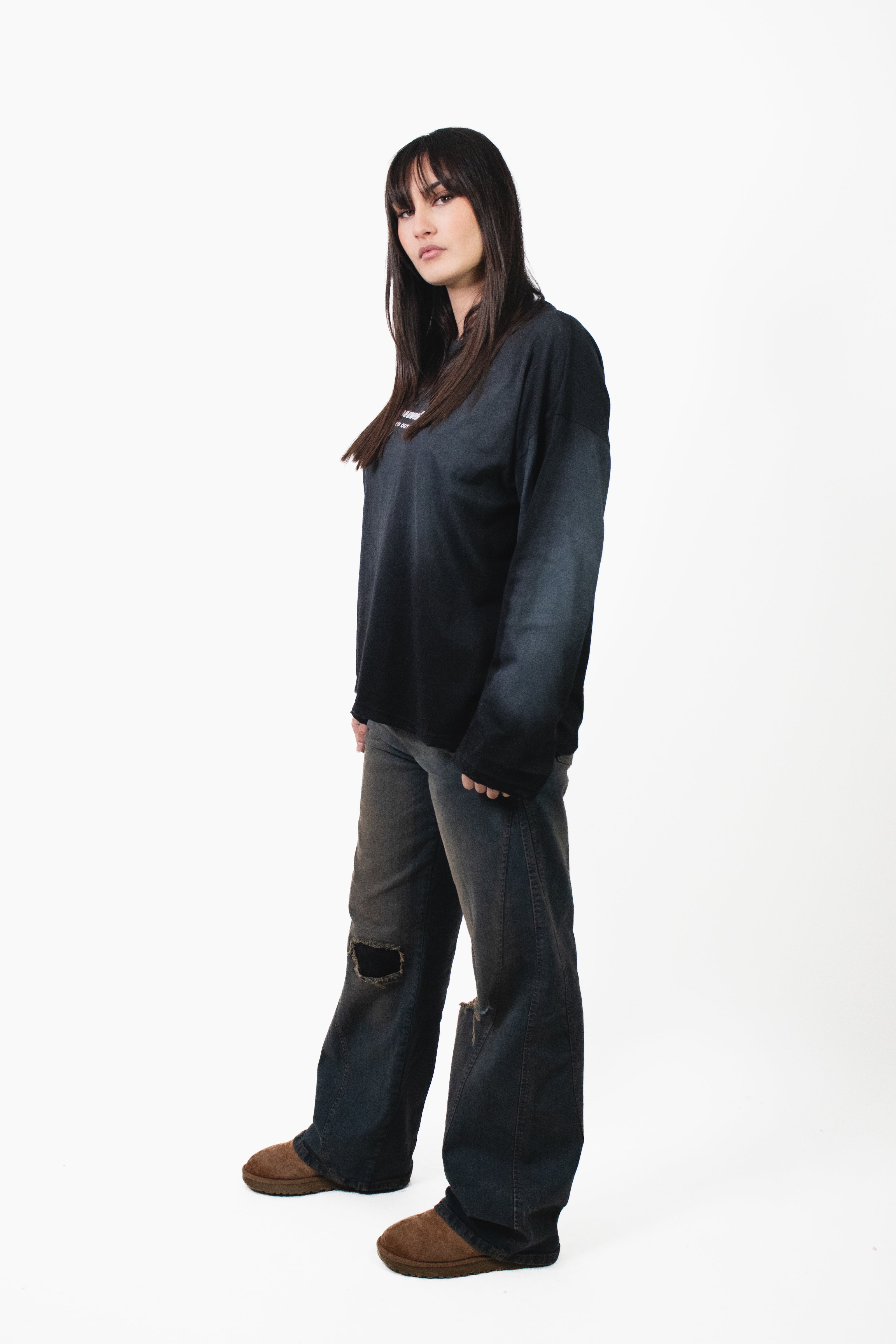 Longsleeve Lock Washed Black
