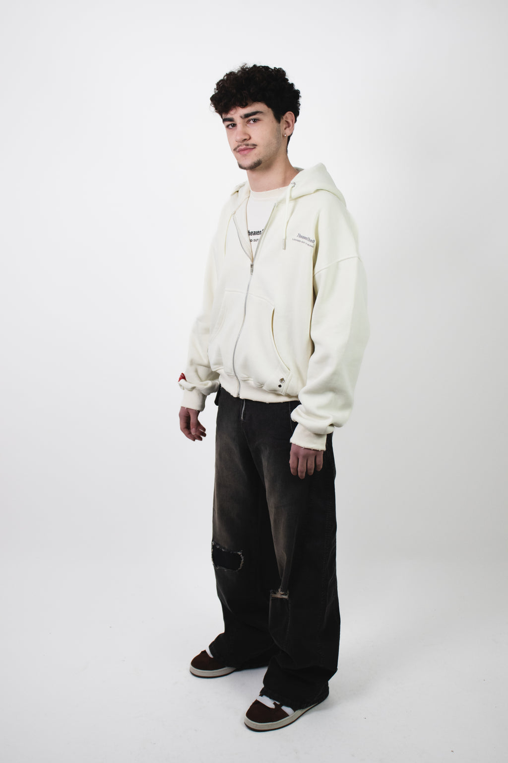 Zip Hoodie 72 Creamy White
