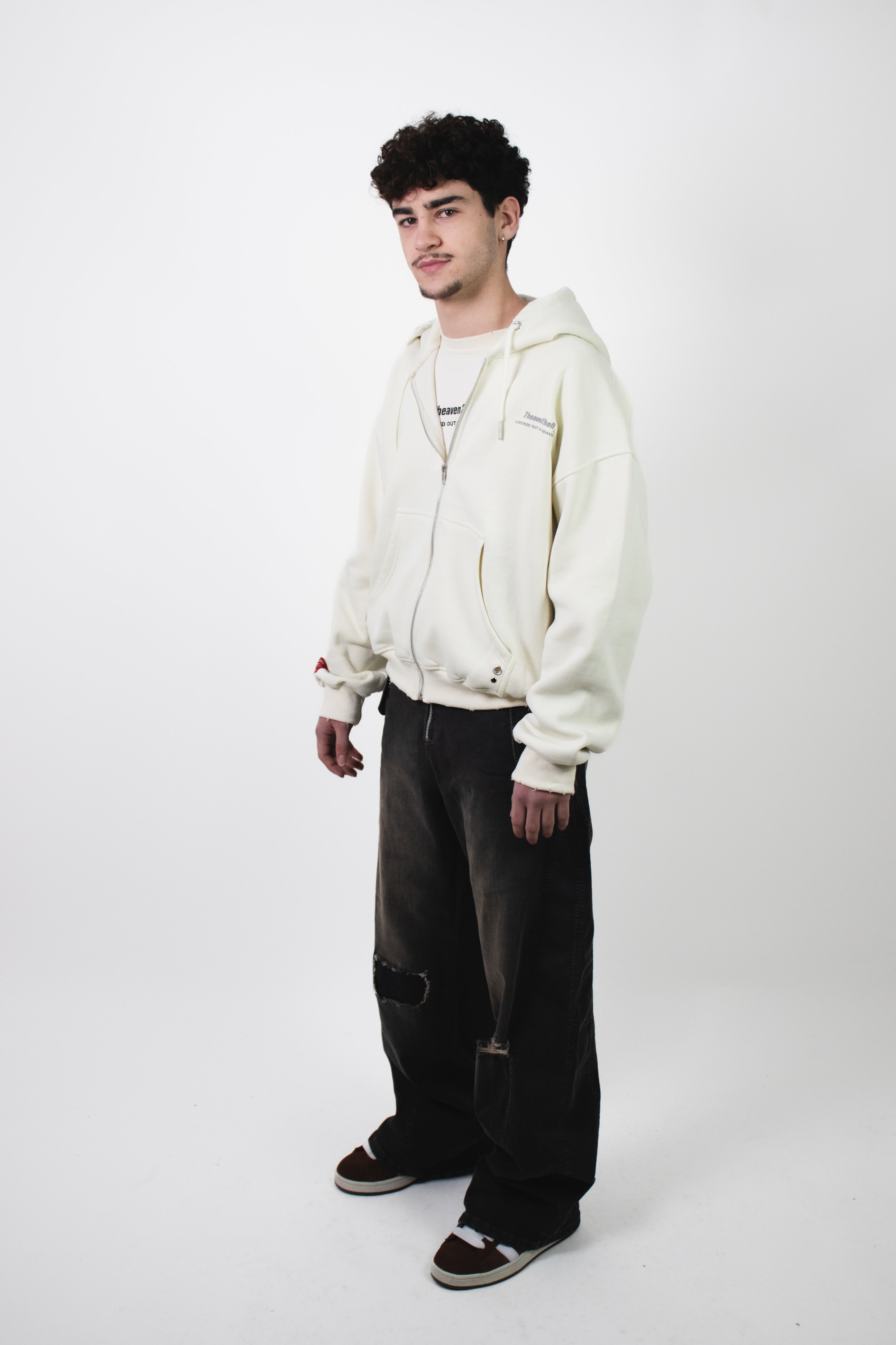Zip Hoodie 72 Creamy White