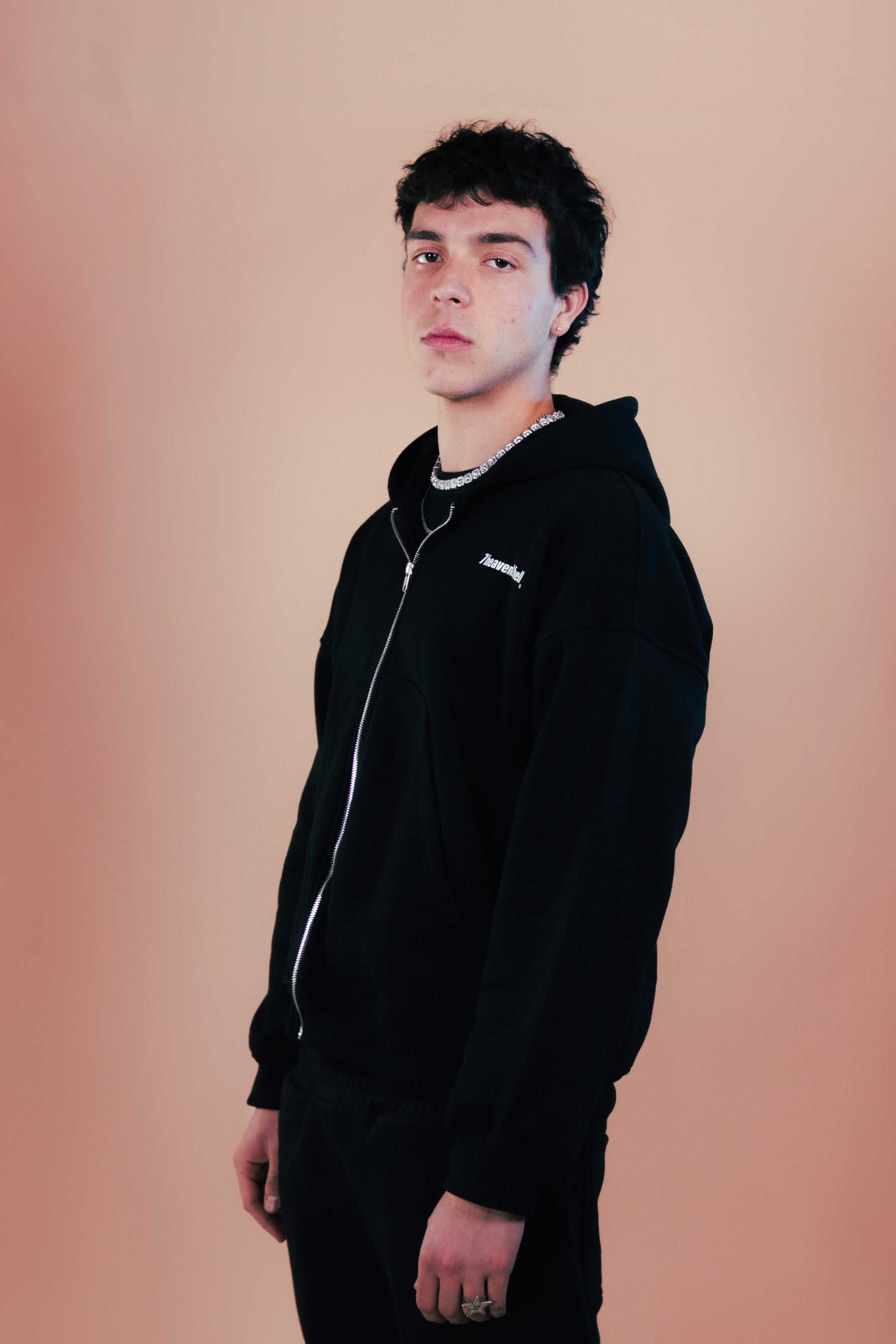 Zip Hoodie Black