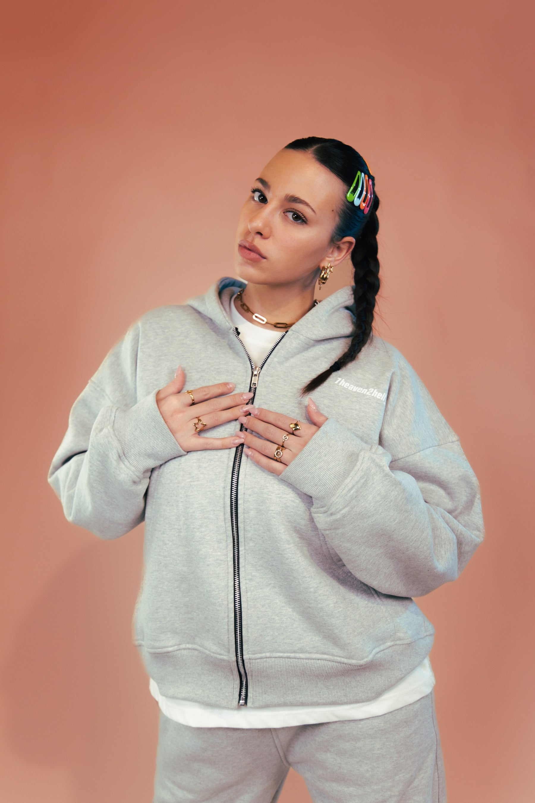 Zip Hoodie Grey